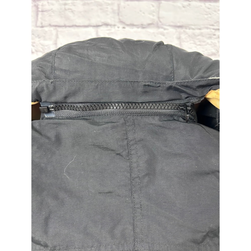 VTG Pepe Jeans London Mens Heavy Winter Parka Jacket Black Faux Fur Hood NWT - Picture 12 of 15